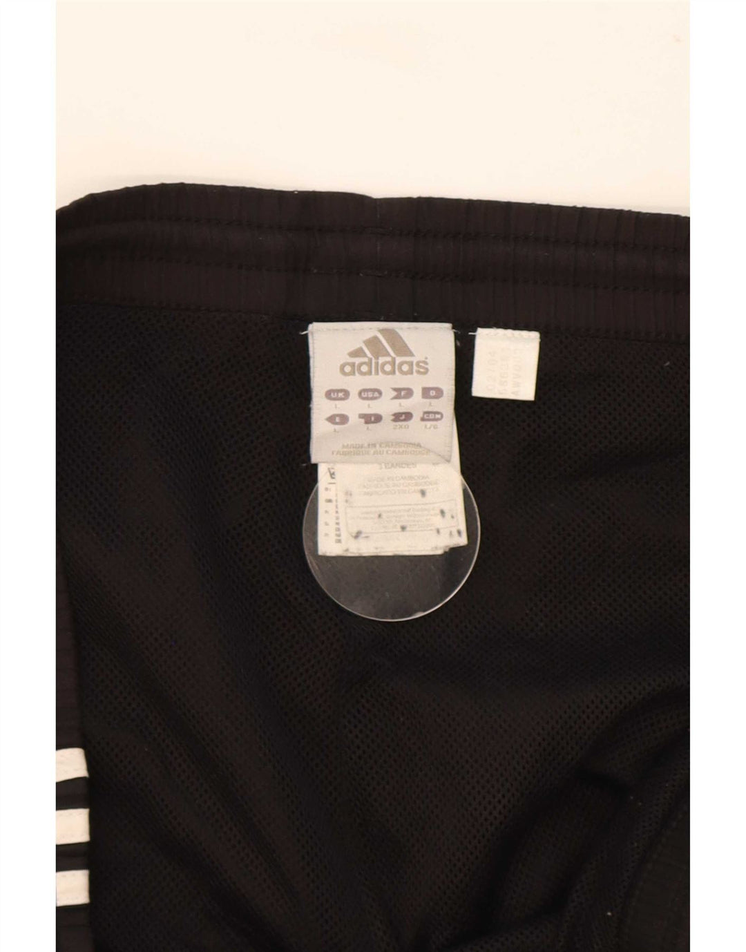 Adidas Mens Cargo Sport Shorts Large Black Polyester