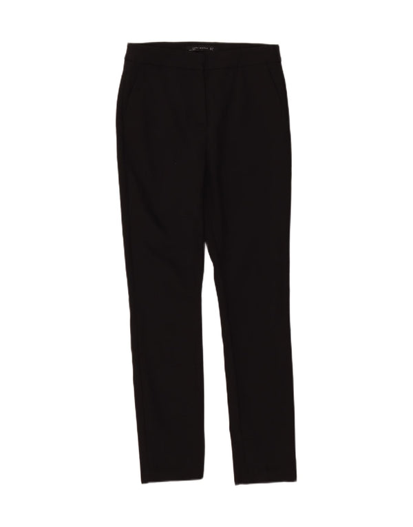Zara Womens Skinny Chino Trousers EU 36 XS W26 L28 Black