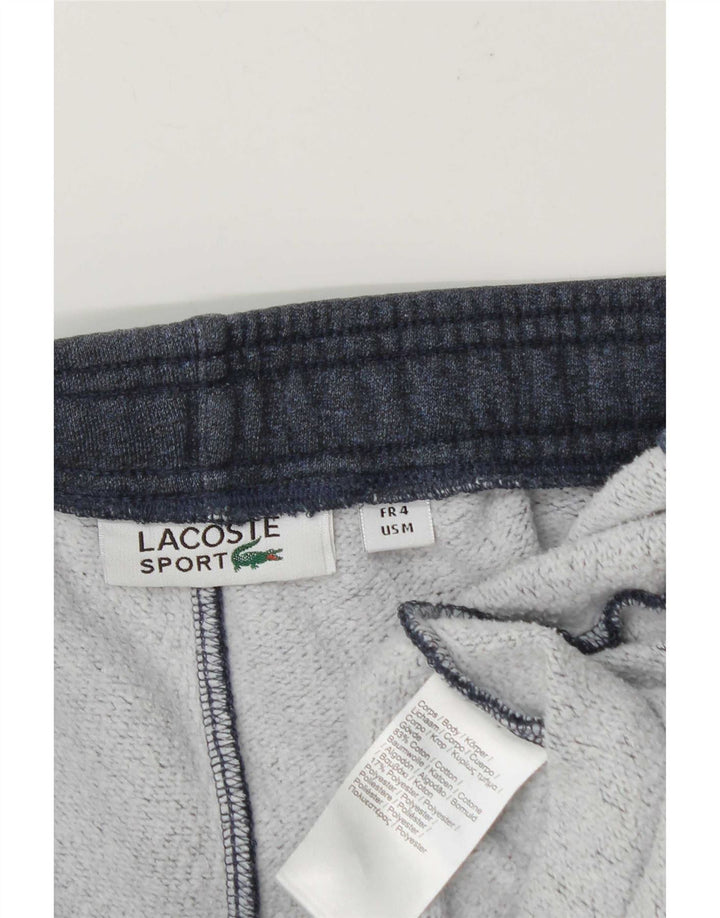 Lacoste Mens Tracksuit Trousers Joggers Size 4 Medium Navy Blue Flecked