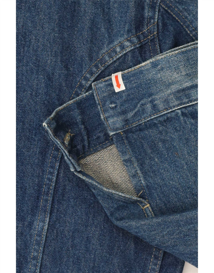 Vintage Mens Denim Jacket UK 44 2XL Blue Cotton