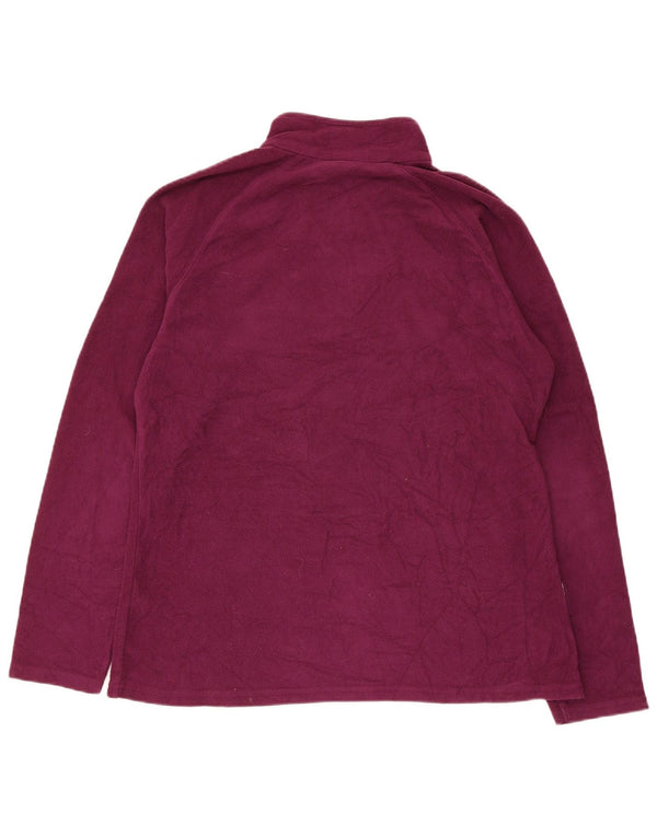 Mountain Warehouse Womens Zip Neck Fleece Jumper UK 16 Large Purple