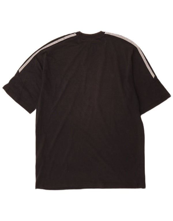 Adidas Mens T-Shirt Top Medium Black Cotton