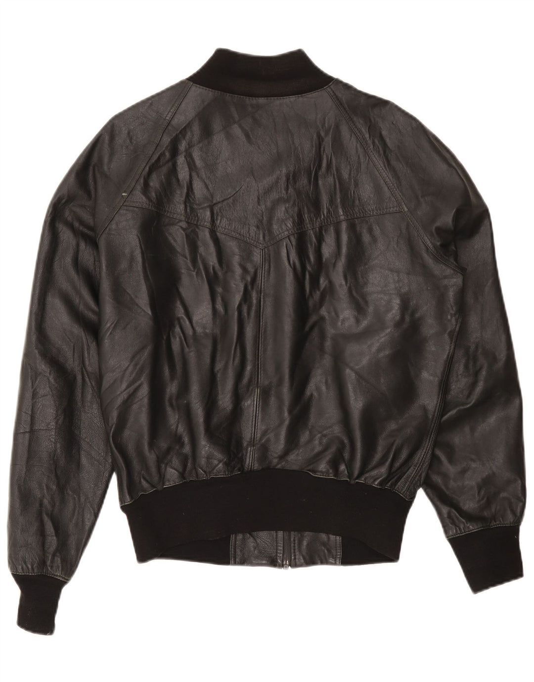 Vintage Mens Leather Jacket UK 40 Large Black