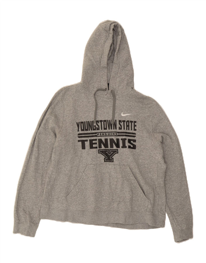 NIKE Womens Hoodie Jumper UK 16 Large Grey Vintage Nike and Second-Hand Nike from Messina Hembry 