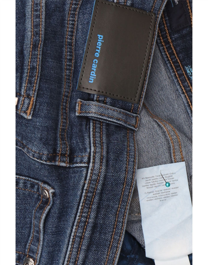 Pierre Cardin Mens Straight Jeans W34 L30 Blue Cotton