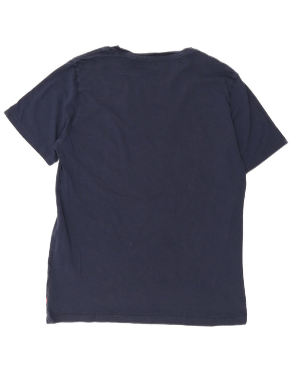 Levi's Mens Short Sleeve Regular Graphic T-Shirt Top Medium Navy Blue