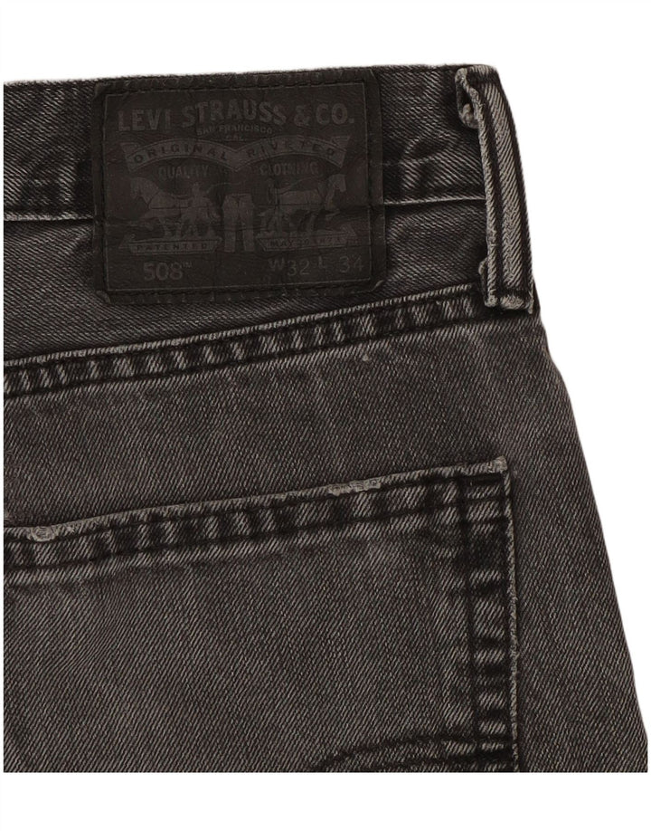 Levi's Mens 508 Tapered Jeans W32 L28 Grey Cotton