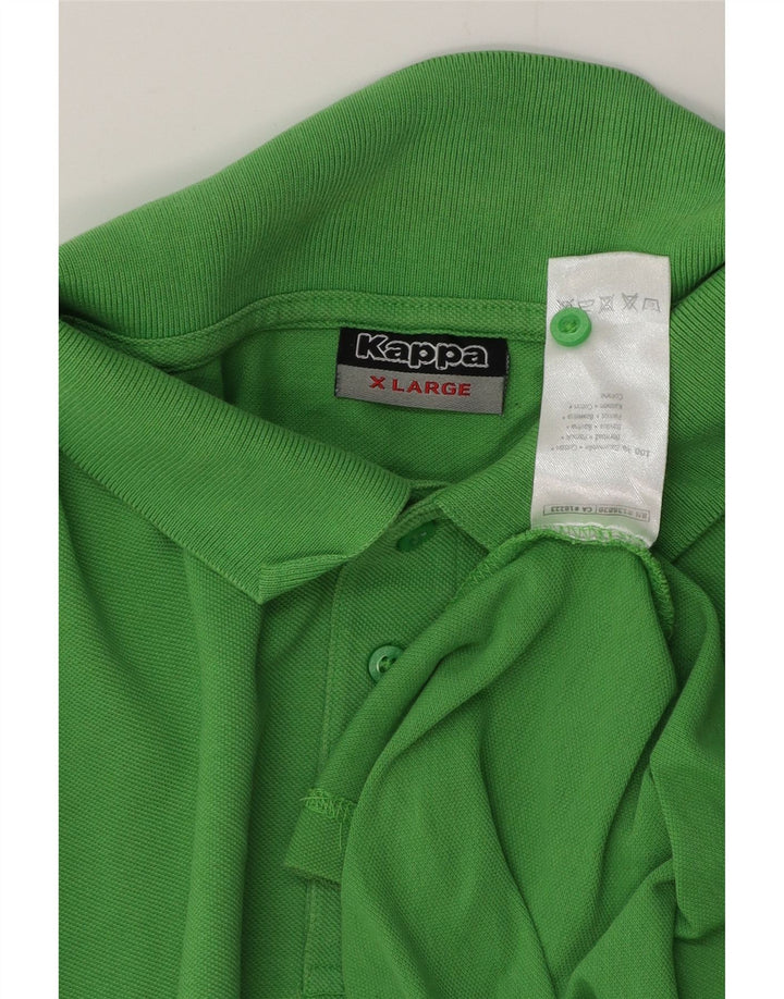 KAPPA Mens Polo Shirt XL Green Cotton