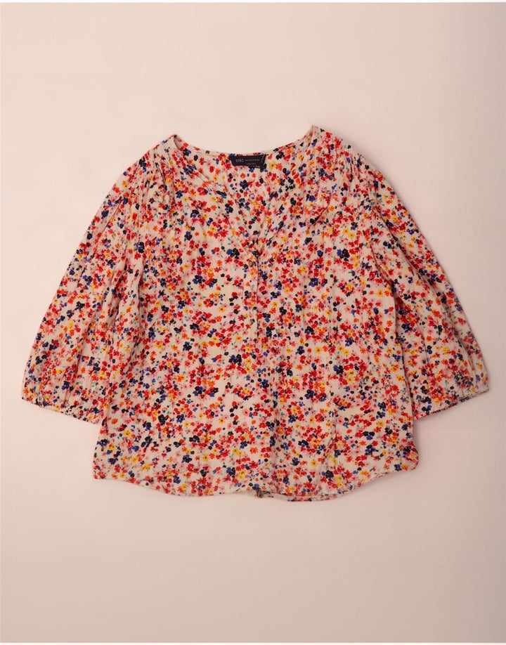 Marks & Spencer Womens 3/4 Sleeve Blouse Top UK 18 XL Multicoloured