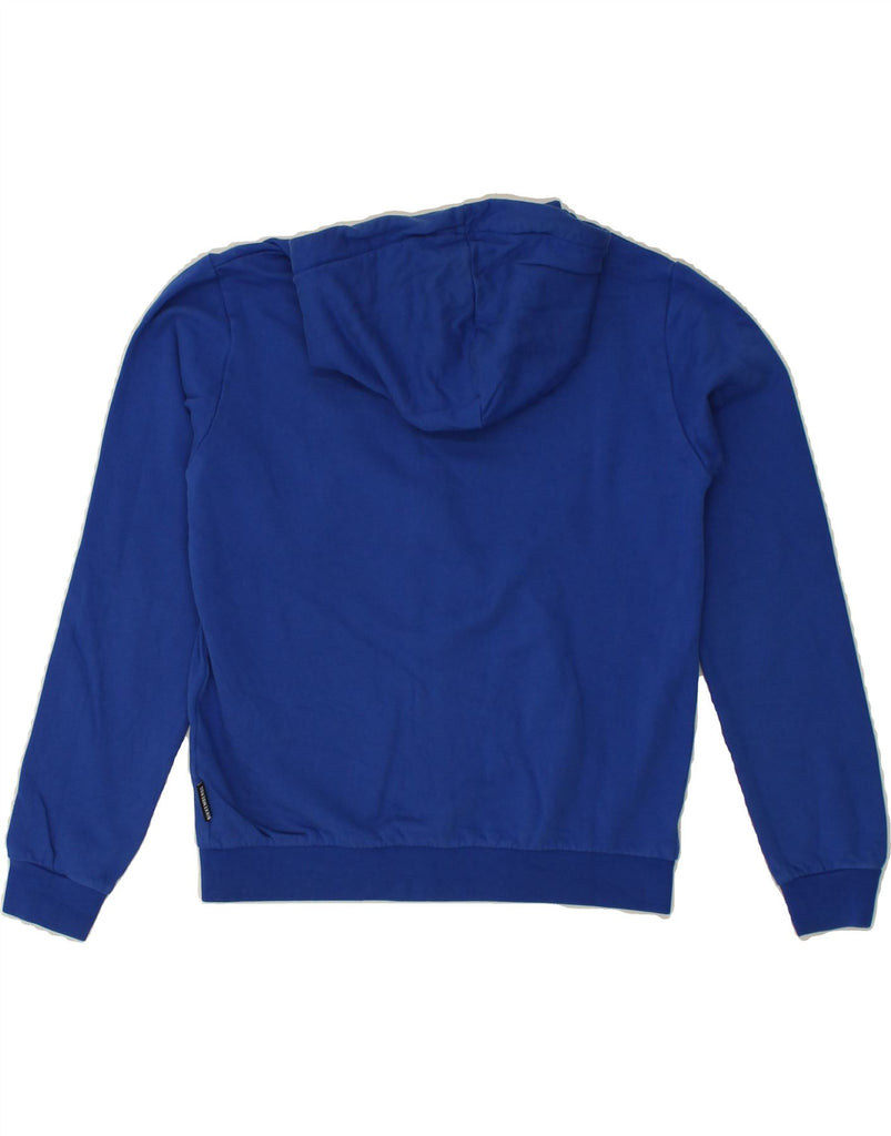 BIKKEMBERGS Boys Graphic Zip Hoodie Sweater 11-12 Years Navy Blue Cotton | Vintage Bikkembergs | Thrift | Second-Hand Bikkembergs | Used Clothing | Messina Hembry 