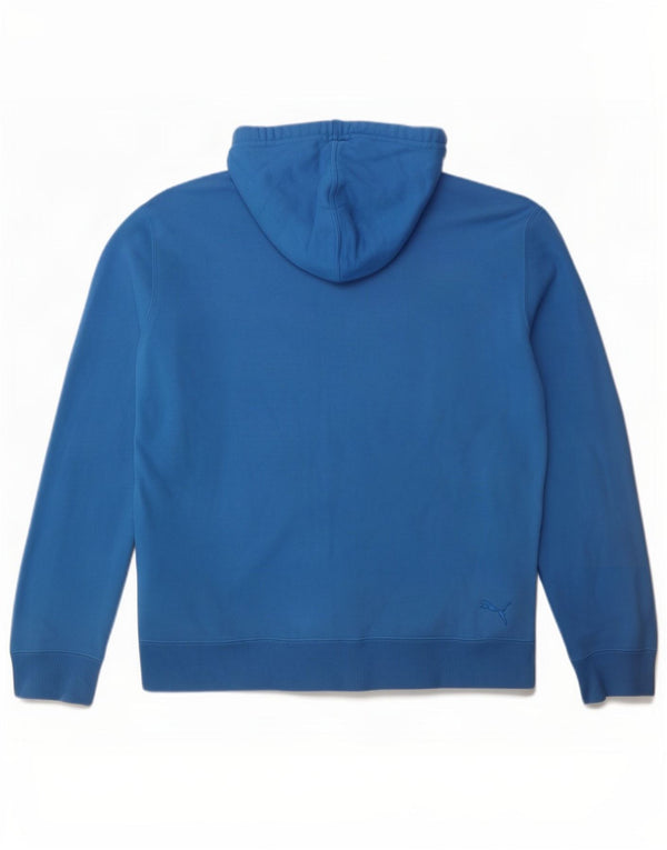 Puma Mens Graphic Zip Hoodie Sweater Large Blue