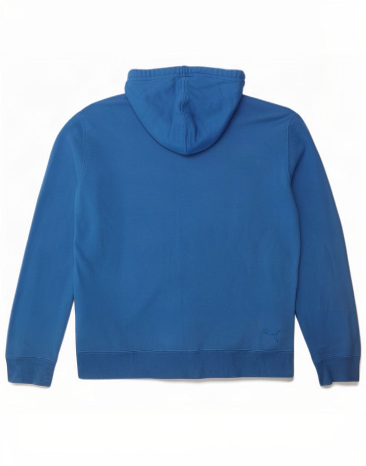Puma Mens Graphic Zip Hoodie Sweater Large Blue