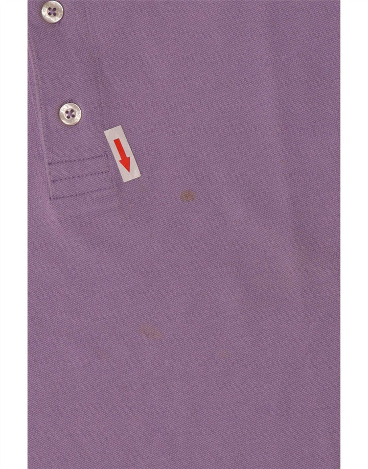 Kappa Mens Polo Shirt Medium Purple Cotton