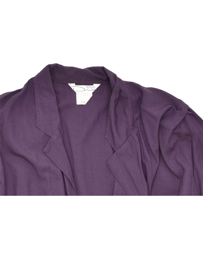 VINTAGE Womens Oversized Shirt Blouse IT 46 Large Purple Viscose | Vintage | Thrift | Second-Hand | Used Clothing | Messina Hembry 