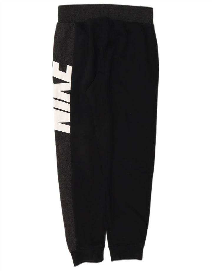Nike Boys Graphic Tracksuit Trousers Joggers 8-9 Years Small Black