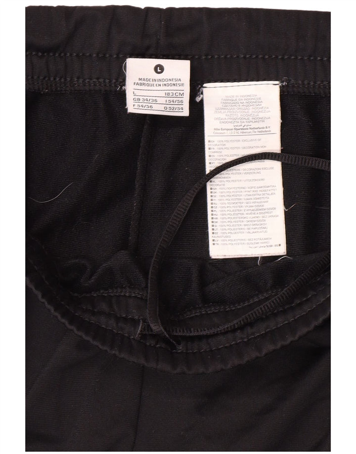 NIKE Mens Tracksuit Trousers Large  Black Polyester