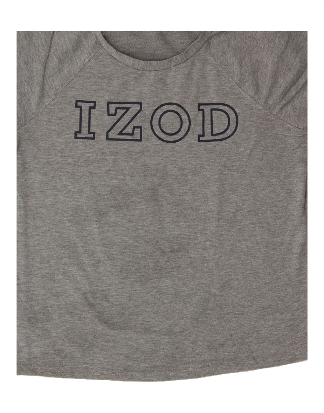 IZOD Womens Graphic T-Shirt Top UK 10 Small Grey Polyester Vintage Izod and Second-Hand Izod from Messina Hembry 