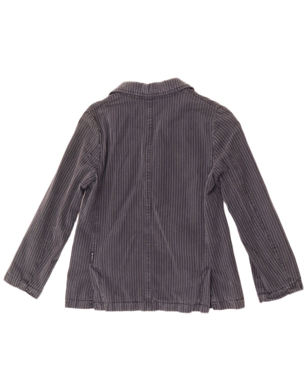 Armani Junior Boys 3 Button Blazer Jacket 9-10 Years Navy Blue Striped