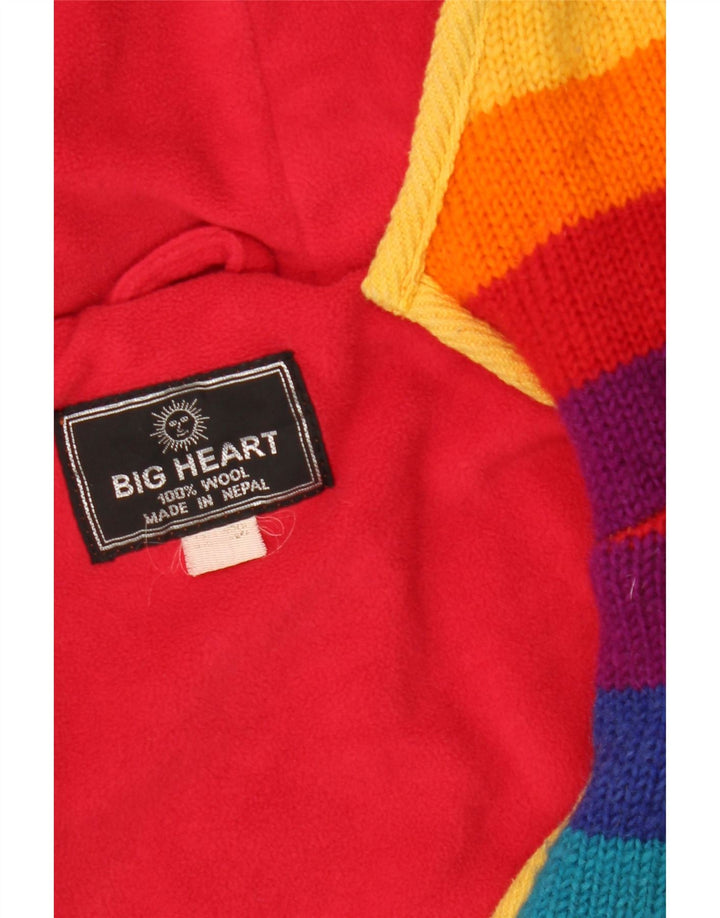 Vintage Womens Cardigan Sweater UK 12 Medium Multicoloured Colourful