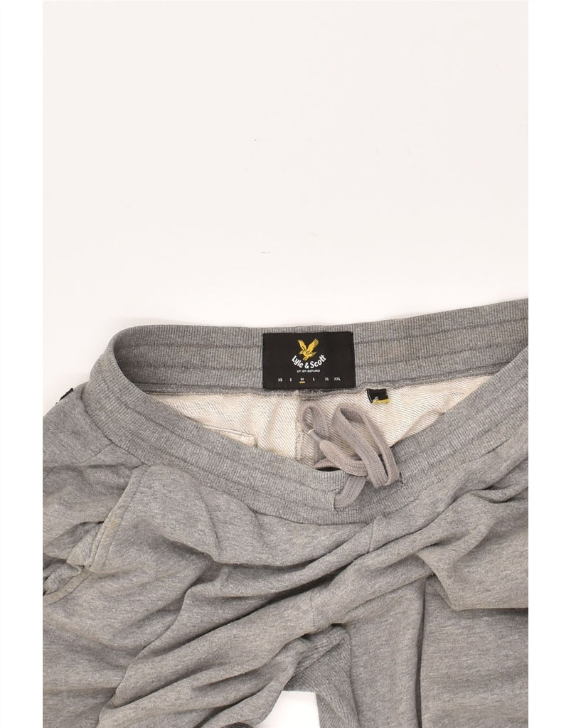 LYLE & SCOTT Mens Tracksuit Trousers Joggers Medium Grey Cotton | Vintage Lyle & Scott | Thrift | Second-Hand Lyle & Scott | Used Clothing | Messina Hembry 