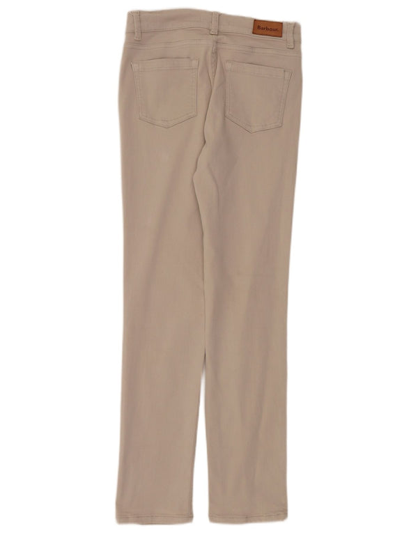 Barbour Womens Slim Jeans UK 10 Small W28 L30 Beige Cotton
