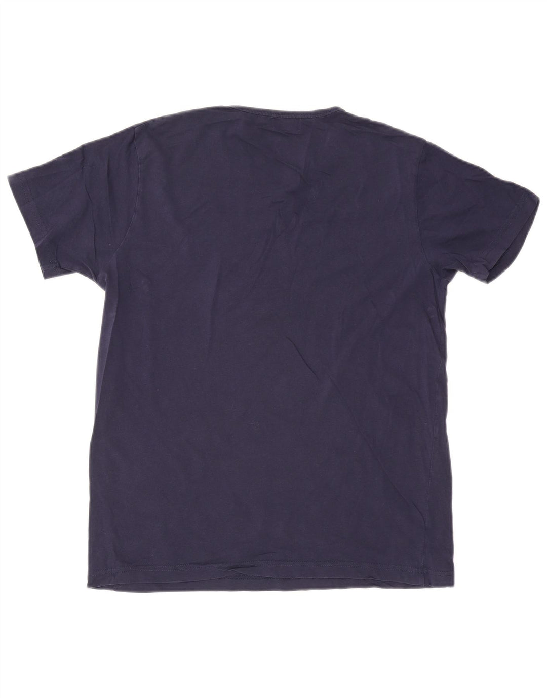 Lyle & Scott Mens T-Shirt Top Large Navy Blue Cotton