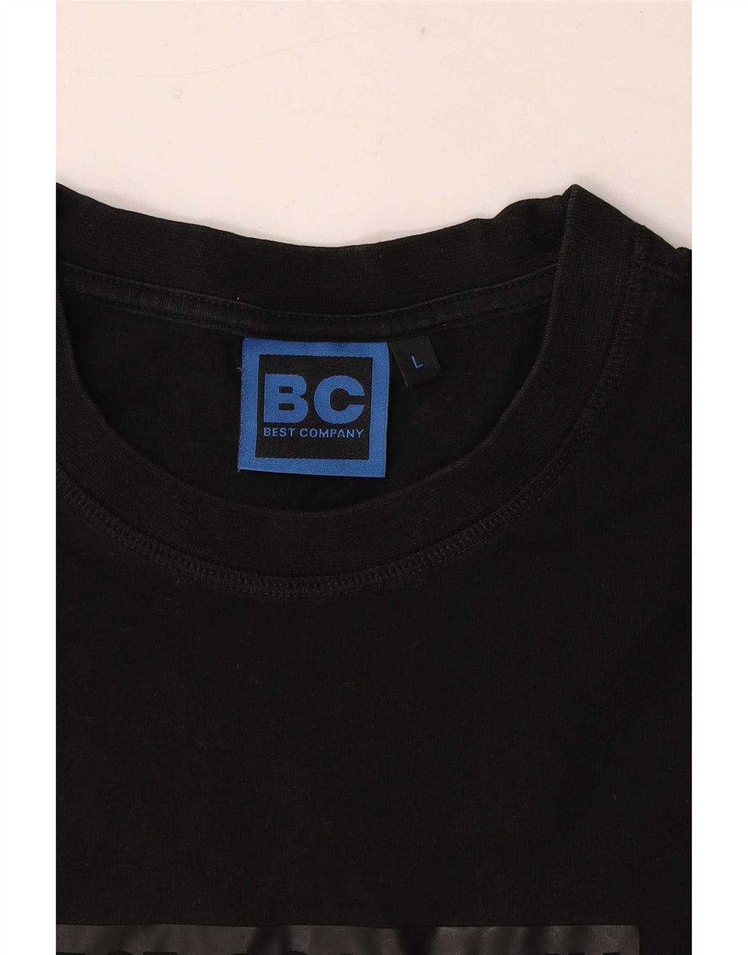 Best Company Mens Graphic T-Shirt Top Large Black