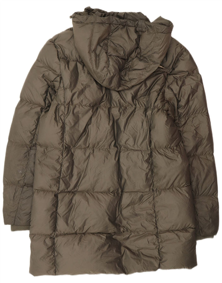 Jack Wills Womens Hooded Padded Coat UK 14 Large Khaki Polyester