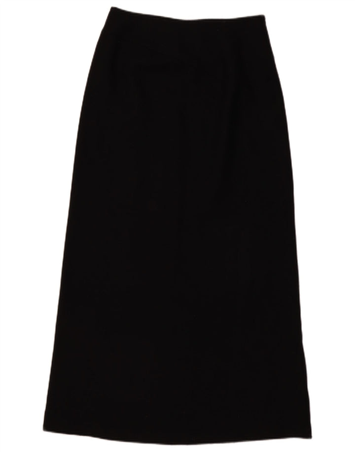 Hobbs Womens Maxi Skirt UK 8 Small W30  Black Wool