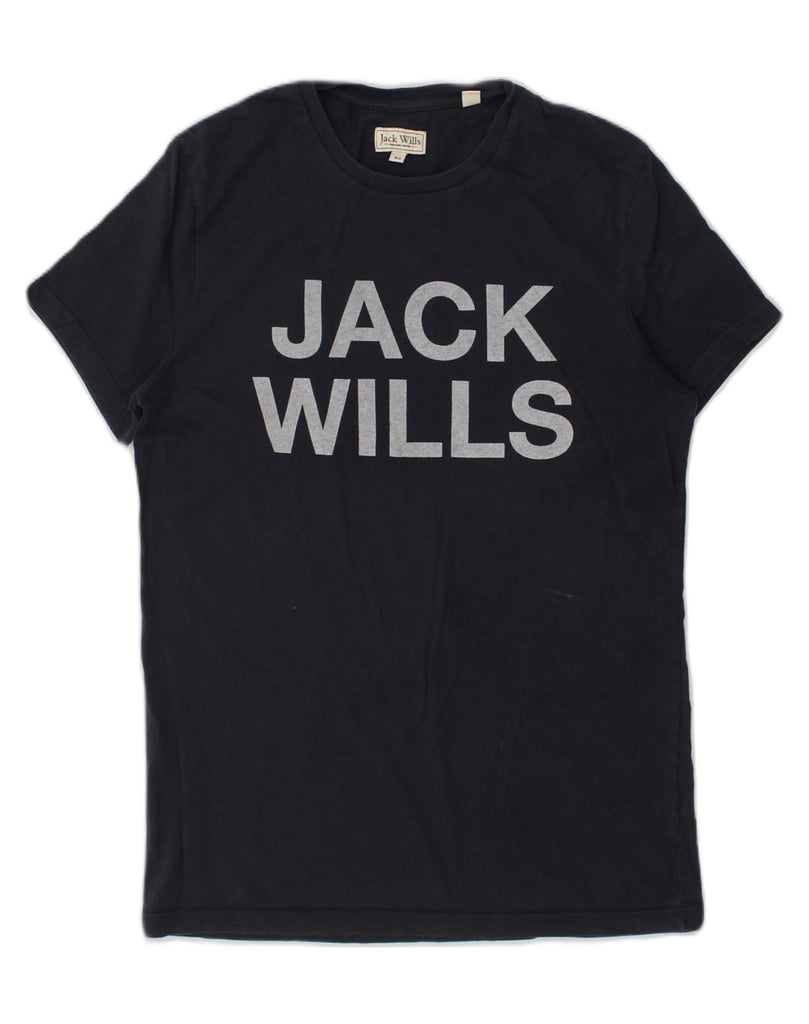 JACK WILLS Mens Graphic T-Shirt Top XS Navy Blue Cotton | Vintage Jack Wills | Thrift | Second-Hand Jack Wills | Used Clothing | Messina Hembry 