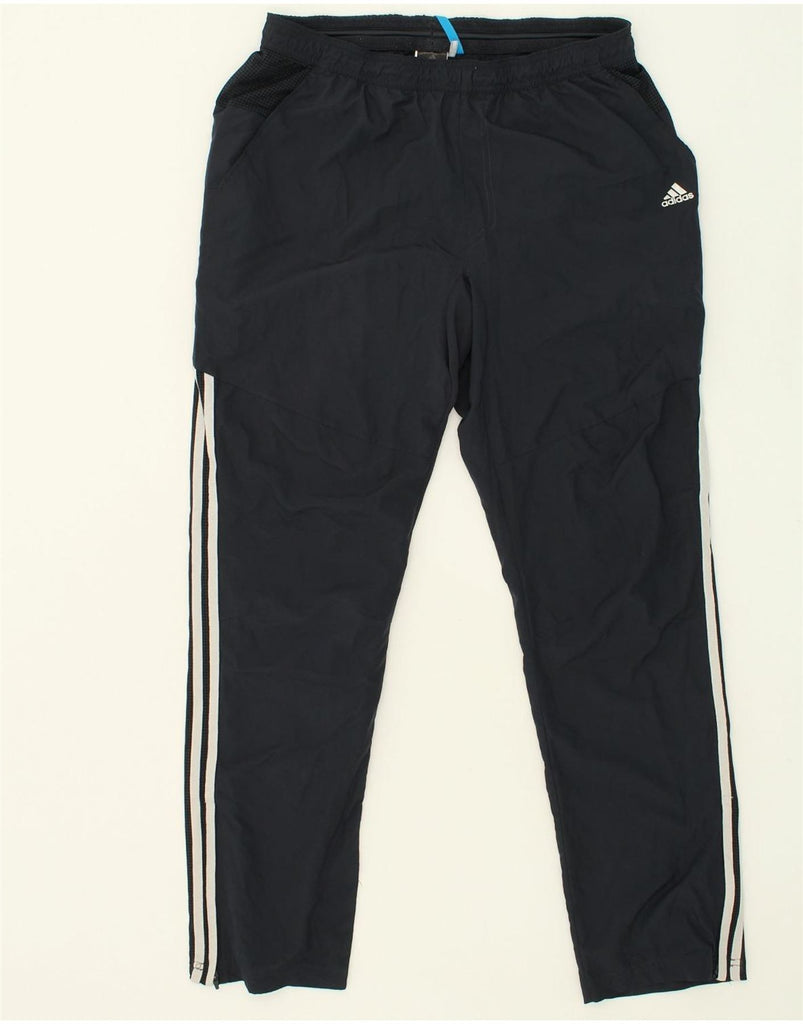 ADIDAS Mens Tracksuit Trousers Large Navy Blue Polyester | Vintage Adidas | Thrift | Second-Hand Adidas | Used Clothing | Messina Hembry 