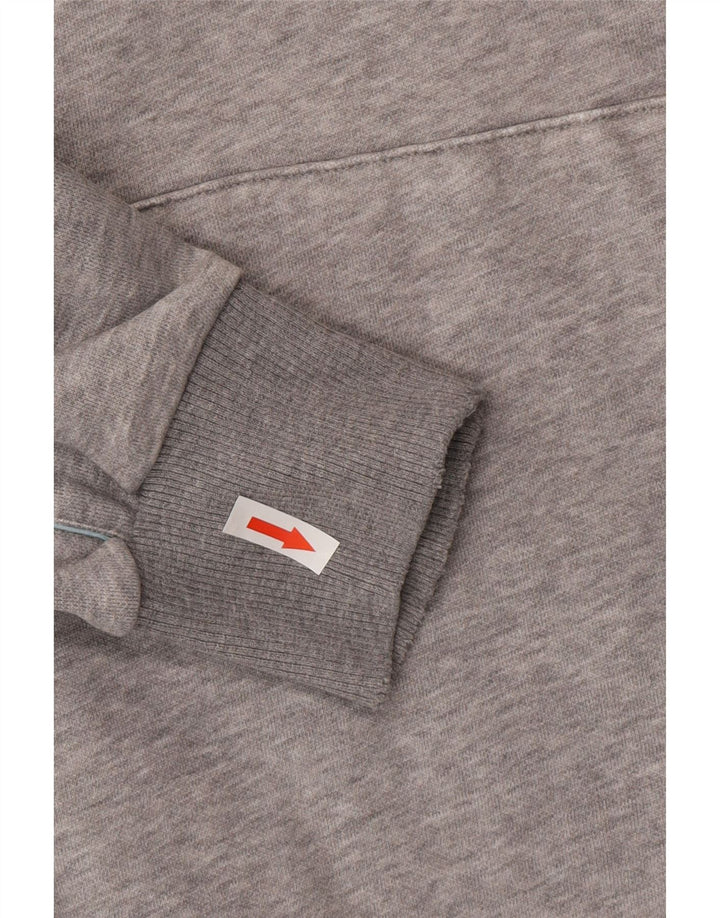 Puma Mens Graphic Hoodie Jumper Medium Grey Flecked