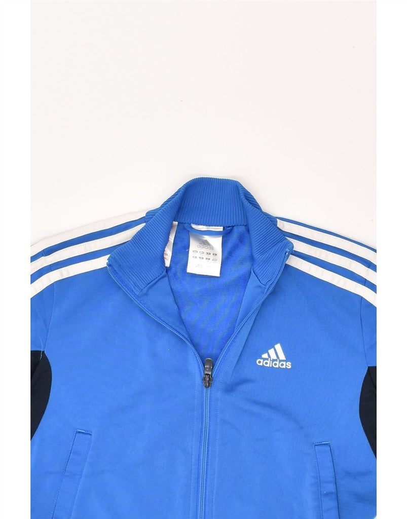 ADIDAS Boys Tracksuit Top Jacket 5-6 Years Blue Colourblock Polyester | Vintage Adidas | Thrift | Second-Hand Adidas | Used Clothing | Messina Hembry 