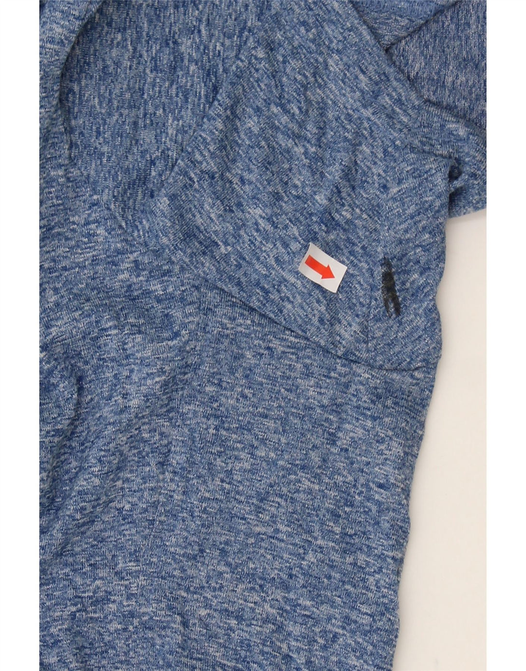 EDDIE BAUER Mens T-Shirt Top 2XL Blue Flecked Polyester Vintage Eddie Bauer and Second-Hand Eddie Bauer from Messina Hembry 