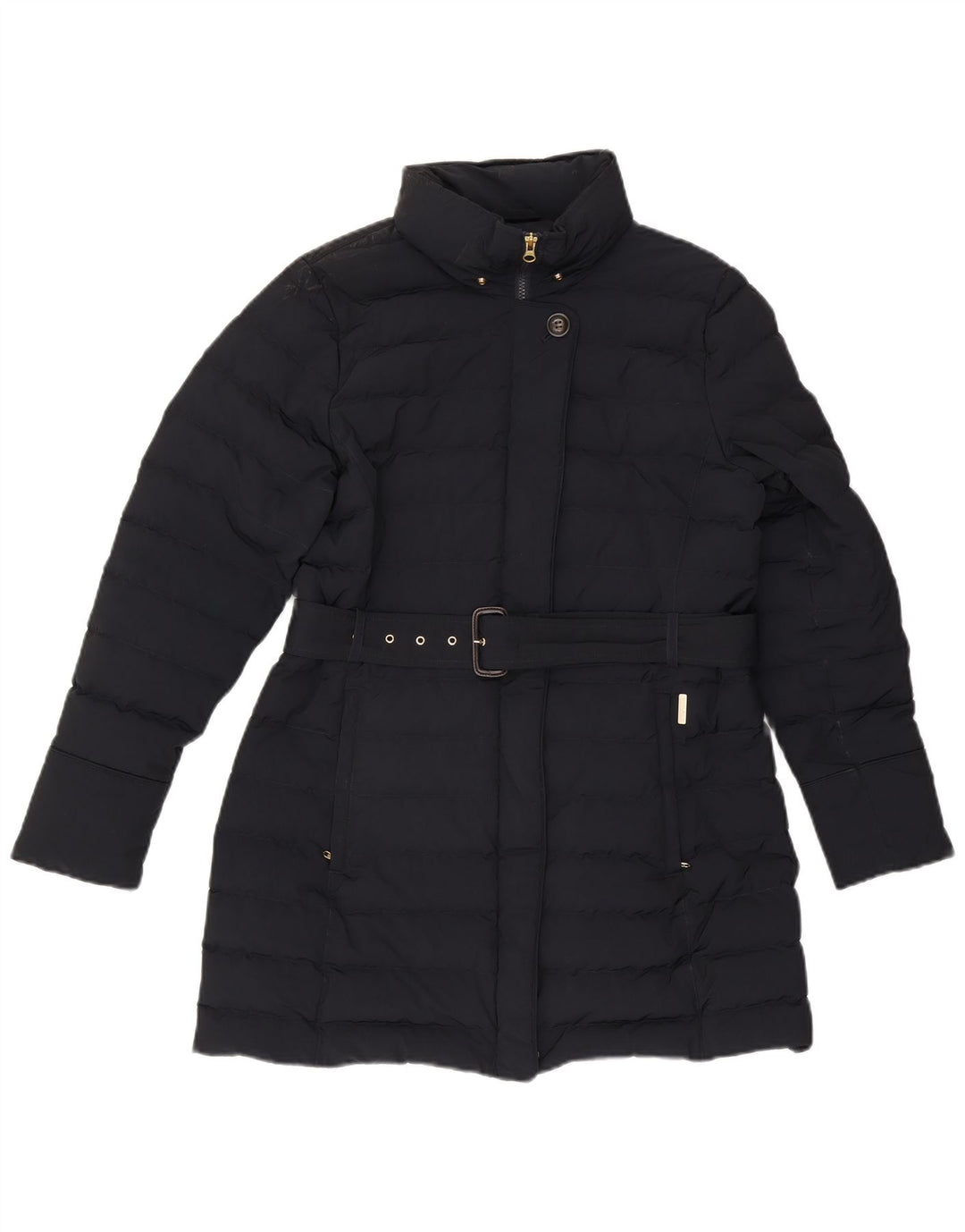 Woolrich Womens Padded Coat UK 16 Large Navy Blue Polyester