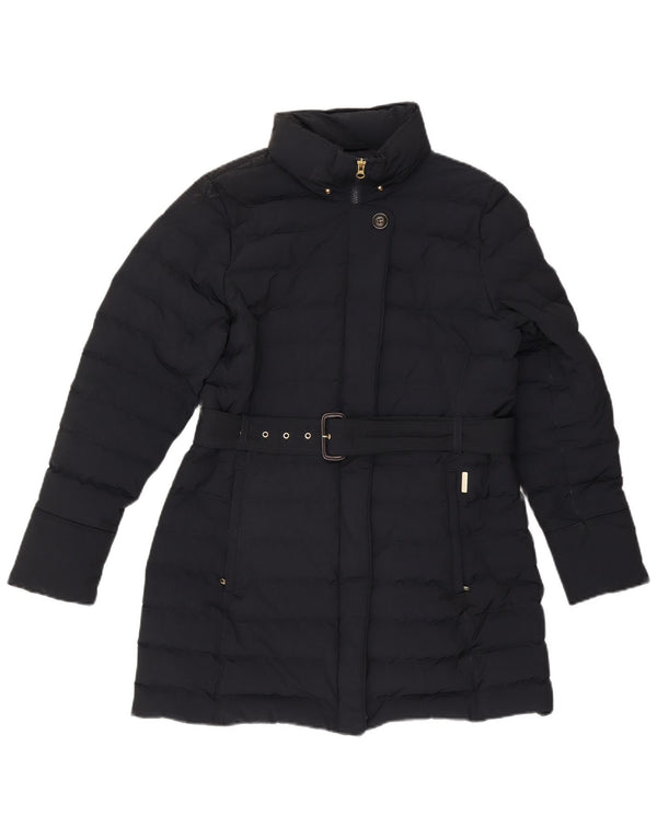 Woolrich Womens Padded Coat UK 16 Large Navy Blue Polyester