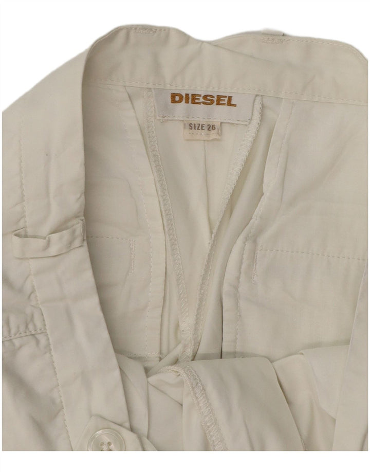 DIESEL Womens Slim Suit Trousers W26 L25  White