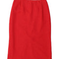 MICHEL AMBERS Womens Straight Skirt UK 12 Medium W28 Red Vintage Michel Ambers and Second-Hand Michel Ambers from Messina Hembry 