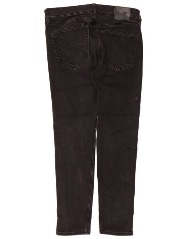 Hollister Mens Skinny Jeans W32 L30 Black Cotton