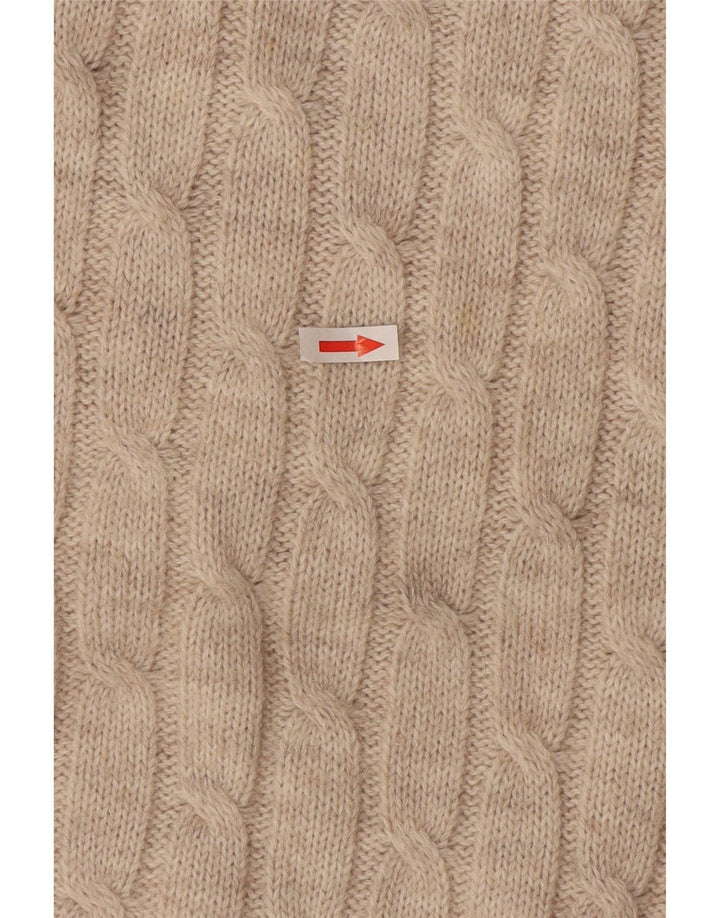 Supermaglia Mens Crew Neck Jumper Sweater Large Beige