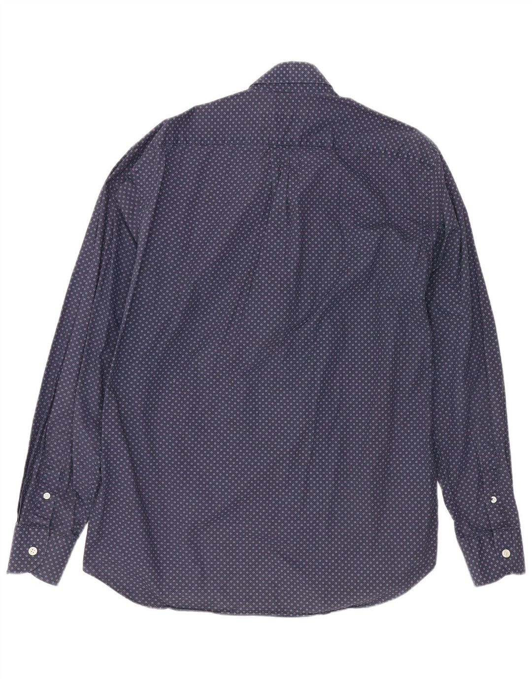Harmont & Blaine Mens Shirt XL Navy Blue Spotted Cotton