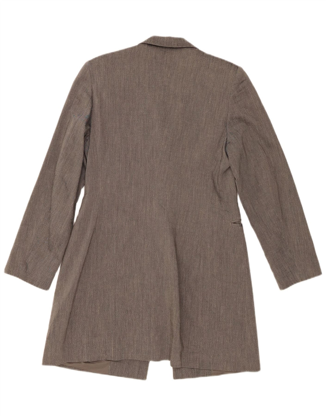 Metaphor Womens Longline 1 Button Blazer Jacket IT 42 Medium Grey Viscose