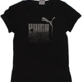 PUMA Girls Graphic T-Shirt Top 3-4 Years Black | Vintage Puma | Thrift | Second-Hand Puma | Used Clothing | Messina Hembry 