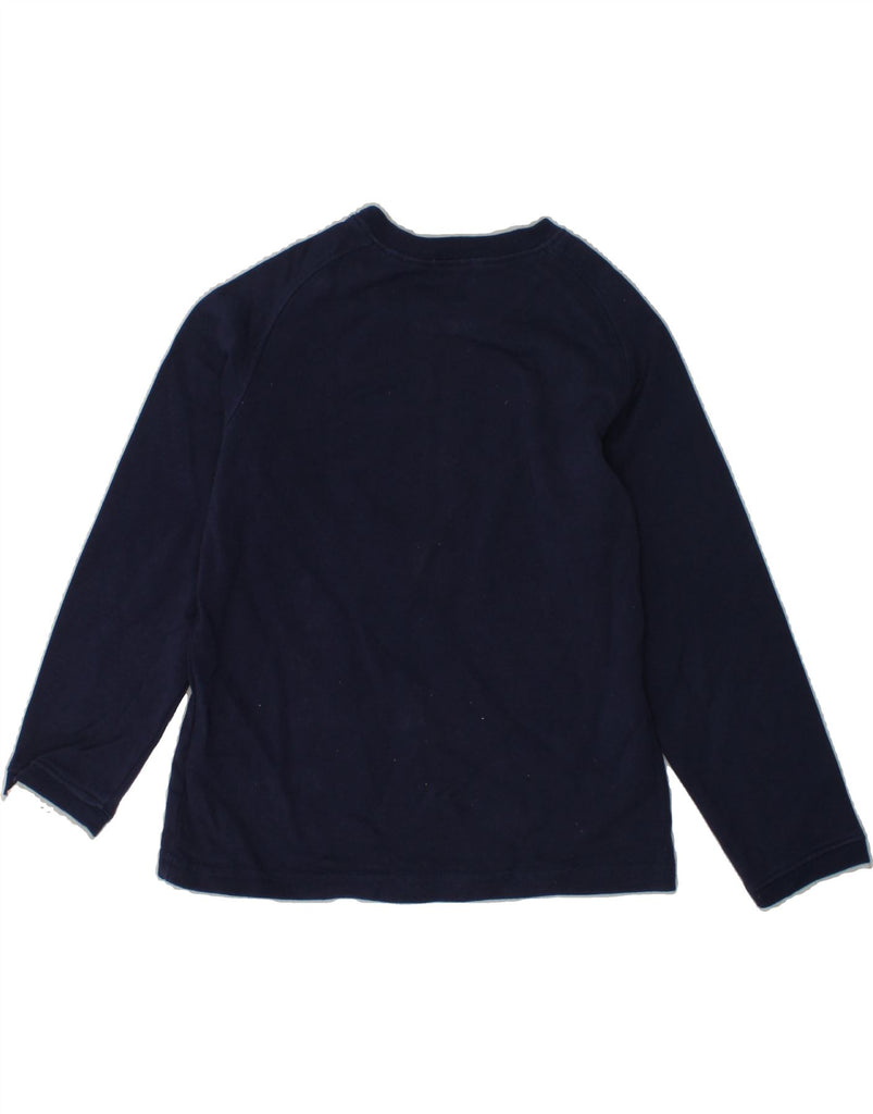 TRUSSARDI Boys Graphic Top Long Sleeve 4-5 Years Navy Blue Cotton | Vintage Trussardi | Thrift | Second-Hand Trussardi | Used Clothing | Messina Hembry 