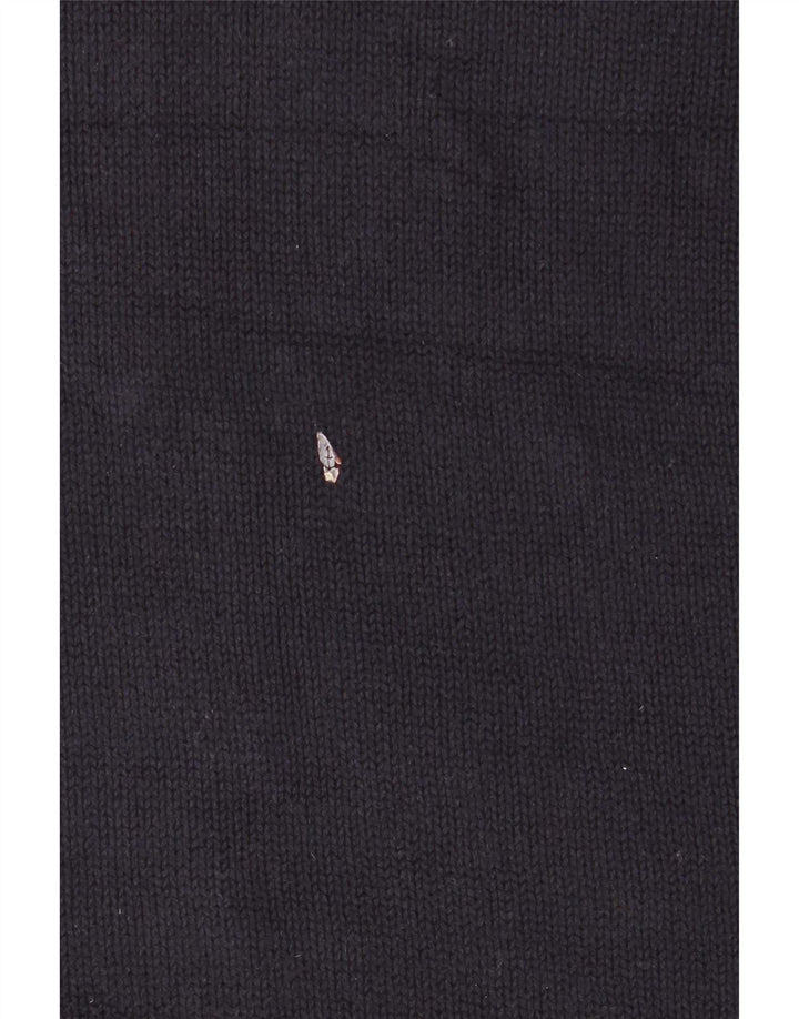 Marks & Spencer Womens Crew Neck Jumper Sweater UK 10 Small Navy Blue