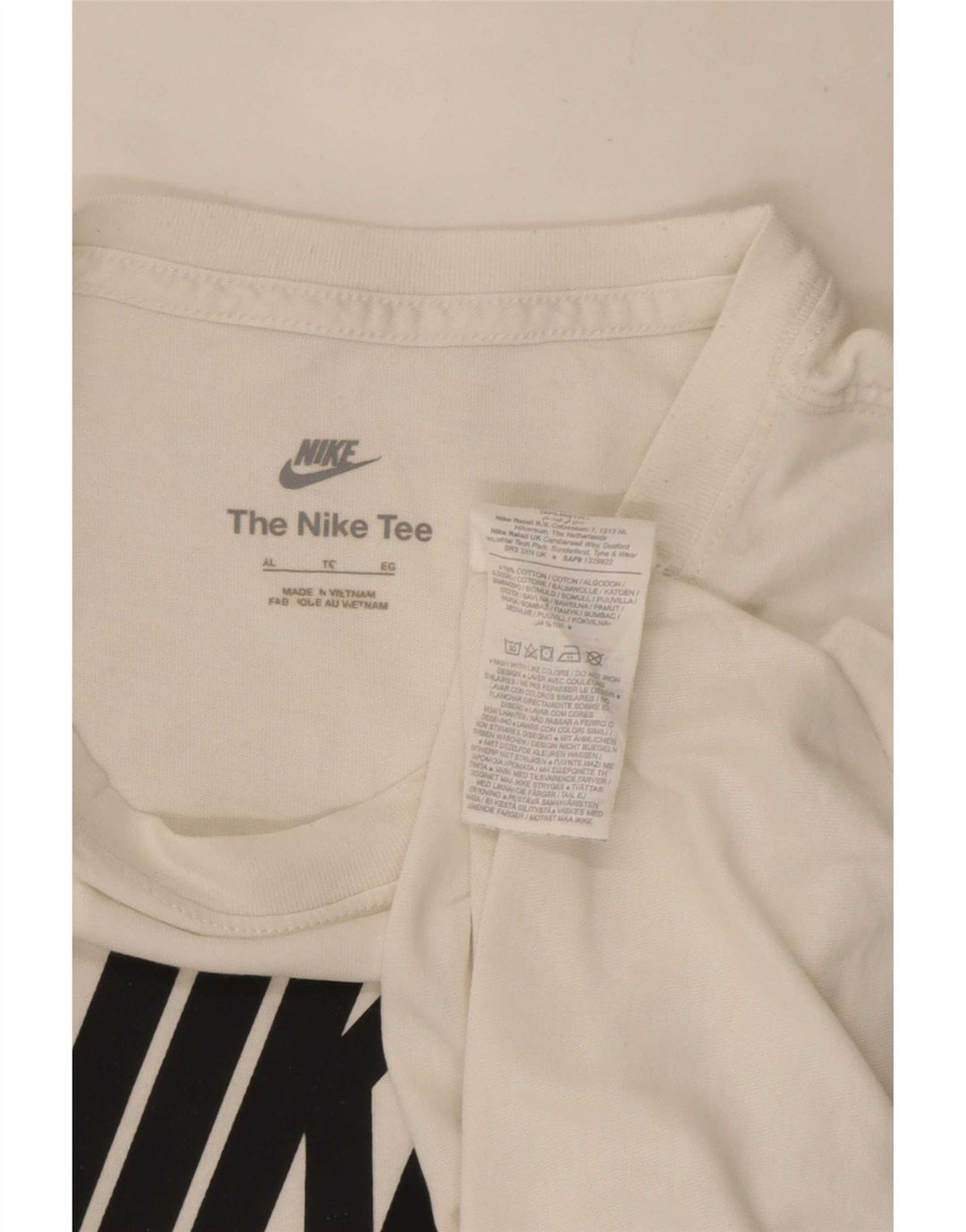 Nike Mens Graphic T-Shirt Top XL White Cotton