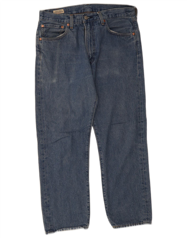 Levi's Mens 551 Straight Jeans W31 L26 Blue Cotton