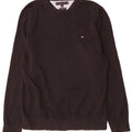 Tommy Hilfiger Mens Crew Neck Jumper Sweater Medium Black