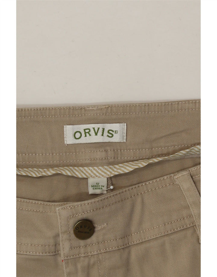 ORVIS Womens Casual Shorts US 12 Large W34  Beige Cotton Vintage Orvis and Second-Hand Orvis from Messina Hembry 