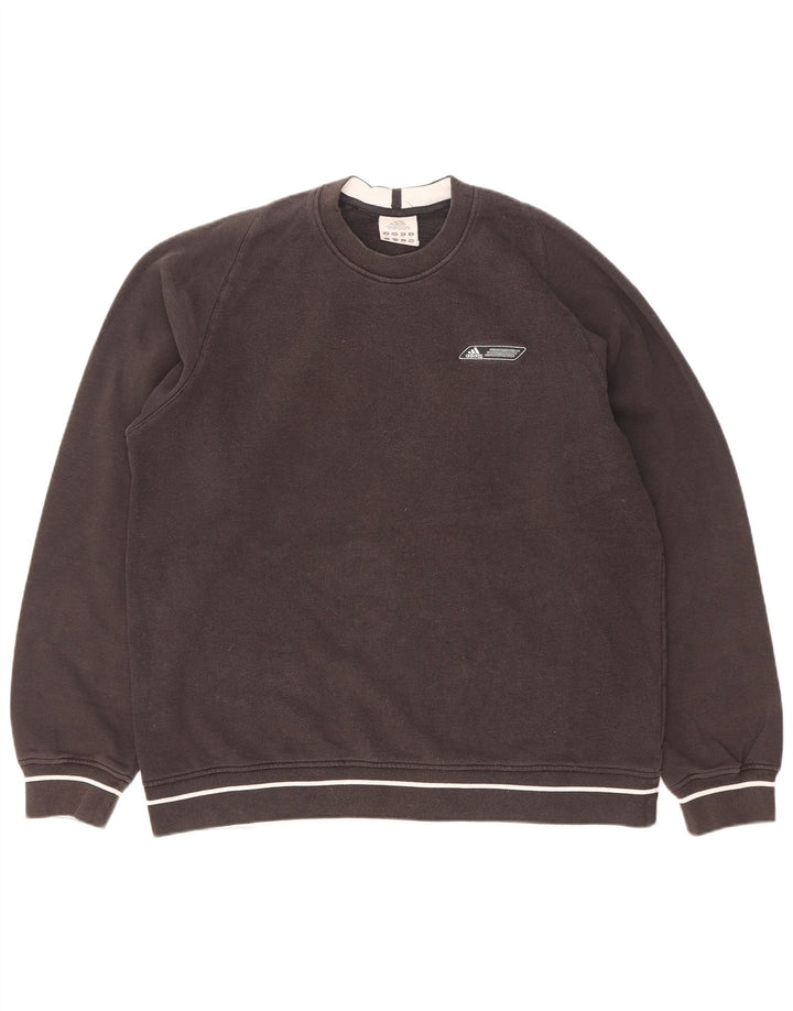 Adidas Mens Sweatshirt Jumper Medium Black Cotton